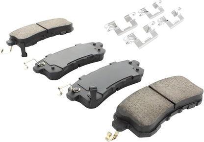 Premium Semi-Metallic Rear Brake Pads Compatible - Image 2