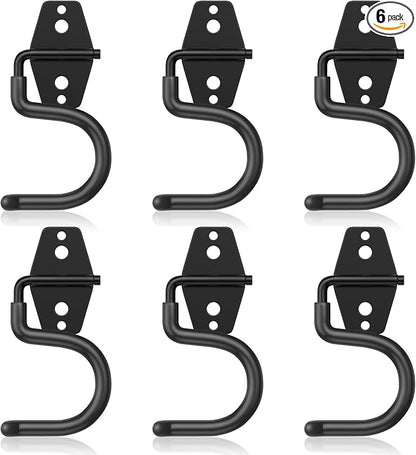 6 Pack Metal Garage Hooks, Heavy Duty S Hooks Tool Hangers by HUPBIPY