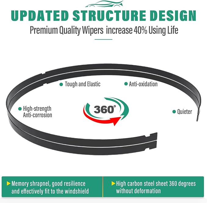 26" 20" 16" Windshield Wiper Blades Replacement - Image 6