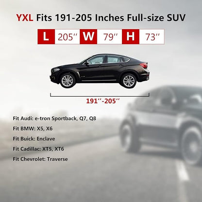 Tecoom SUV Car Cover Waterproof All Weather, Hail Protector - Image 6