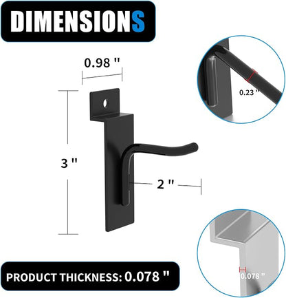 Slatwall Hooks for Wall Storage - Image 3