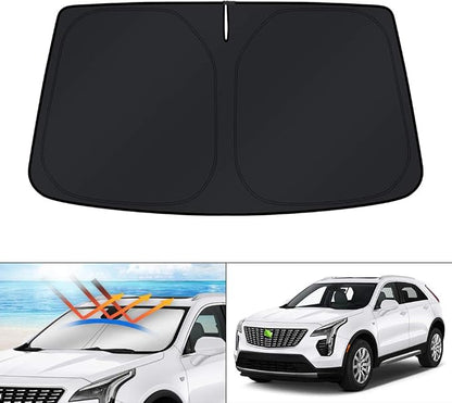 KUST Windshield Sun Shade for 2019-2025 Cadillac XT4 Accessories Window Sun by KUST