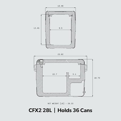 Dometic CFX2 28-Liter Portable Refrigerator and Freezer, Powered by AC/DC - Image 2