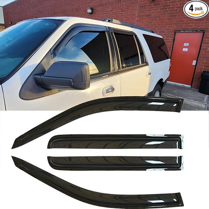 4pcs Original Shatterproof Outside Mount Style Sun Rain Guard Shields Side by Deebior