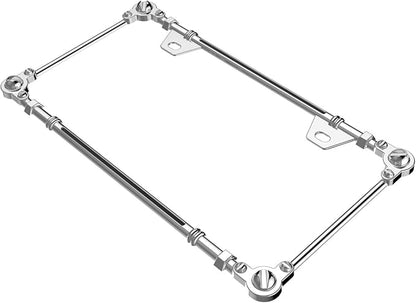 3D Chrome License Plate Frames, Pure Zinc Alloy Metal - Image 2