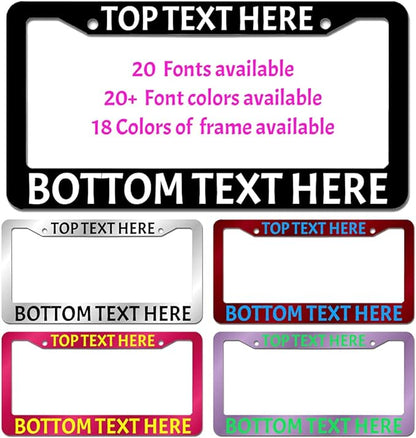 License Plate Frames for Cars, Make Your Own Text Custom License Plate Frame by ViViLove