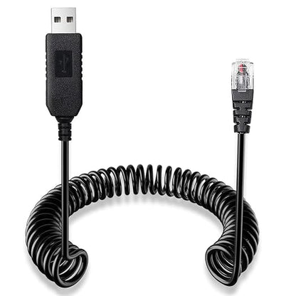 USB to RJ11 Plug Radar Detector Power Cable, USB 5V-12V Power Cable Compatible by Powercables
