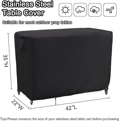 Kingling Outdoor Table Cover 42 Inch, Waterproof Prep Table Covers Bar Table - Image 2