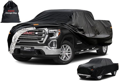 Kayme Truck Cover Custom Fit GMC Sierra Regular Cab Long Bed. Full Exterior by kayme