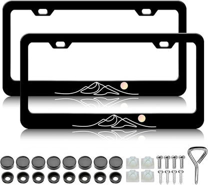 Moon Mountain License Plate Frames by Unknown