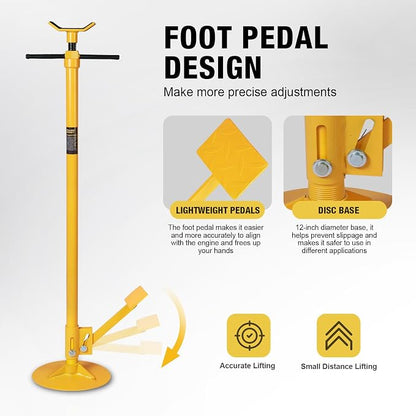 YELLOW JACKET Underhoist Support Stand 3/4 Ton Capacity - Image 8