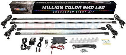 LEDGlow 4pc Million Color Multi-Color LED Underbody Underglow Accent Lighting - Image 6