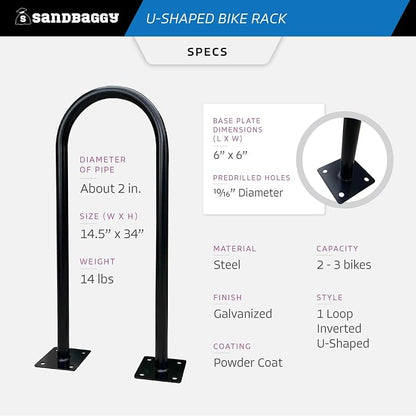 Sandbaggy U Shaped Bike Rack - Image 3