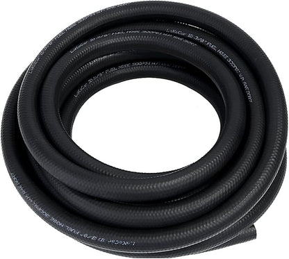 LokoCar Rubber Fuel Hose Line Push Lock 3/8" ID SAE 30R7 NBR 25ft 300PSI Black - Image 8
