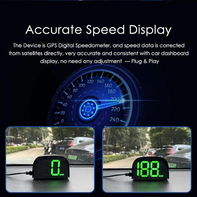 GoolRC Digital GPS Speedometer for Car, Kilometers/Miles Car Global Position - Image 5