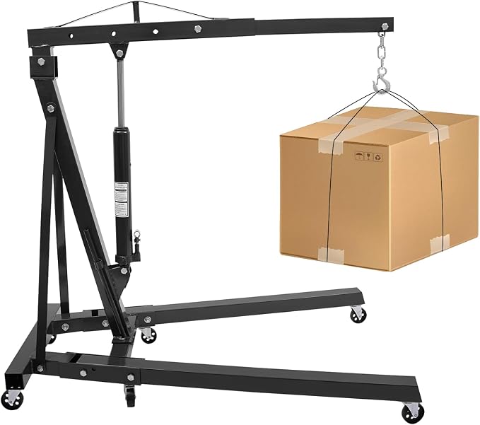 2 Ton Engine Hoist Foldable Engine Crane Cherry Picker Engine Hoist by Unknown