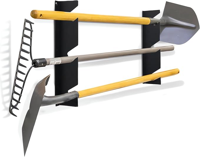 CZWL&HG Heavy-Duty Garden Tool Organizer Wall Mount – Garage Wall Storage Rack - Image 8
