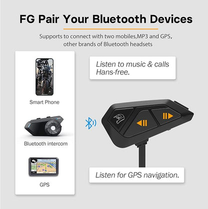 FreedConn FG Motorcycle Helmet Bluetooth Headset, Motorcycle Communication - Image 5