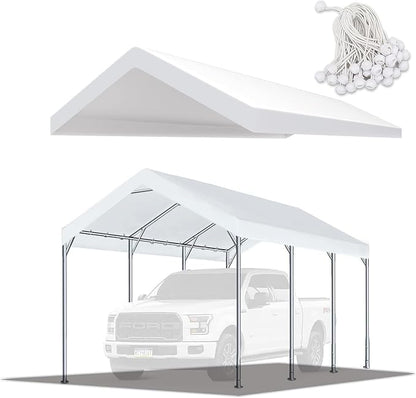 10' x20' Upgraded Carport Replacement Canopy Cover by TGEHAP