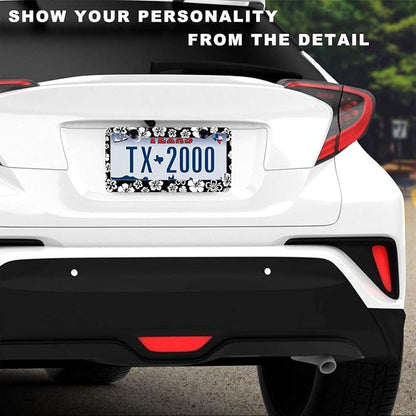 2 Pack Hibiscus License Plate Frame-Rustproof Aluminum White Hibiscus Floral - Image 2