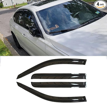 94093 Sunproof Waterproof Side Window Wind Deflector, Window Visor fit by Puermto