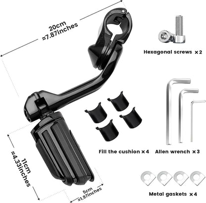 1.25" Highway Pegs, Long Angled Pegs Adjustable - Image 5