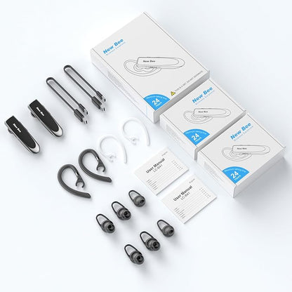 Bluetooth Earpiece Wireless Handsfree Headset V5.0 24 Hrs Driving - Image 5