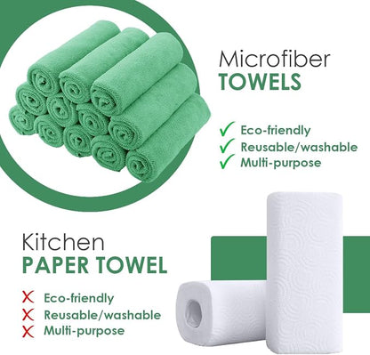 Avalon Towels Microfiber Cleaning Cloths Size 16" x 16", Highly Absorbent - Image 2