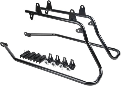 XFMT Red Hard Saddlebags Saddle Bags Trunk W/Black Conversion Brackets - Image 7