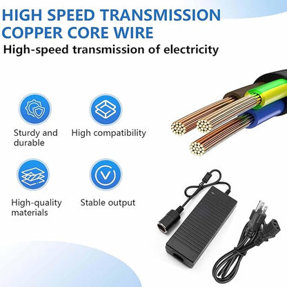 12V 15A Power Adapter Car Charger Converter, Car Cigarette Lighter Socket AC/DC - Image 3