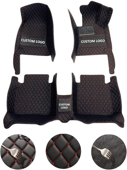 Custom All-Weather Protection Leather Car Floor Mats - Image 2