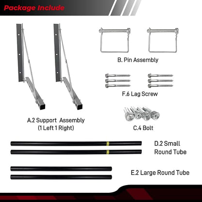 Tire Storage Rack for Garage, Folding Tire Rack Wall Mount - Image 6