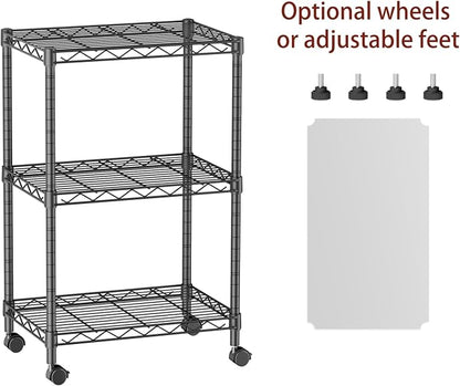 SINGAYE 3 Small Wire Shelves Kitchen Pantry Close Home Organizers and Storage - Image 4