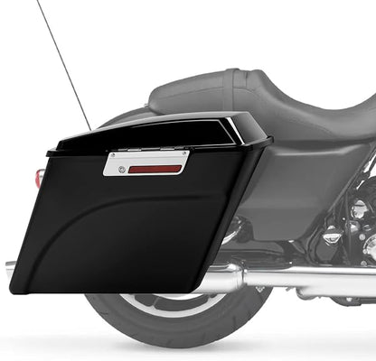 XFMT Motorcycle Stretched Saddlebags 5" Extended Hard Saddle Bags - Image 2