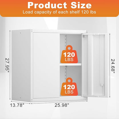 LUCYPAL Metal Wall Cabinet, Garage Storage Cabinets - Image 3