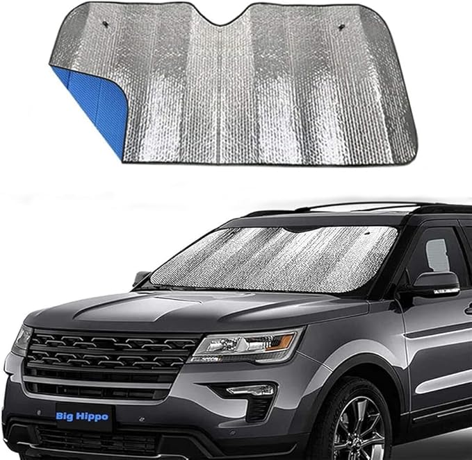 Big Hippo Car Windshield Sun Shade UV Rays Sun Visor Shade, Auto Front Car by BigHippo