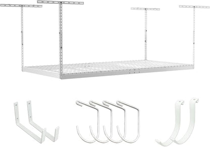 SafeRacks 4 ft x 8 ft Overhead Storage Rack Adjustable 24 in - 45in Height by SafeRacks