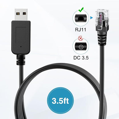 Radar Detector Cable, USB to RJ11 Plug, Replacement Radar Detectors Power Cable - Image 4