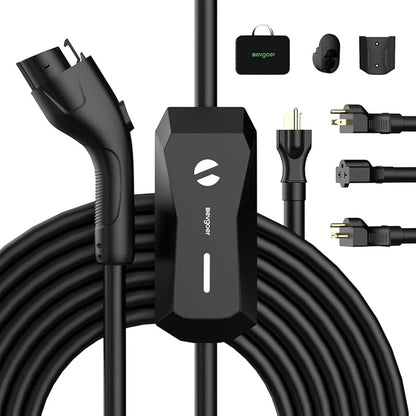 Level 1 EV Charger, 16A 110V 240V Portable EV Charger by EGevgoer