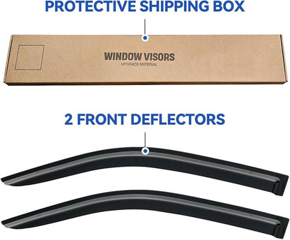 Window Visors Rain Guards for 2005-2020 Nissan Frontier King Cab, Out-Channel - Image 5
