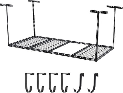 4x6 FT Overhead Garage Storage Rack, Steel Ceiling Storage Rack - Image 6
