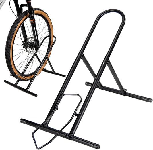 Folding Bike Floor Stand Rack, Portable Bicycle Parking Rack Storage by Unknown