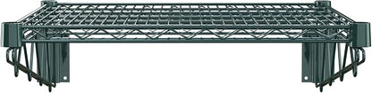 24" x 24" Green Epoxy Wire Wall Mount Shelf - Image 3