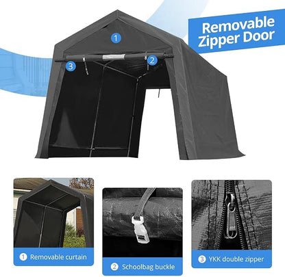 ADVANCE OUTDOOR 10x10 ft Heavy Duty Outdoor Patio Portable Canopy Storage - Image 3