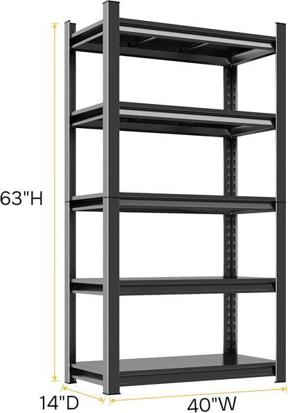 63''H Garage Shelving Heavy Duty Garage Storage Shelves, 3000LBS Capacity - Image 3