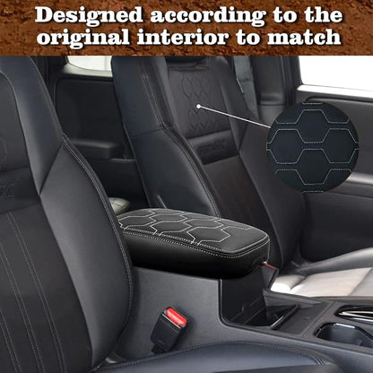 Muslogy for Frontier Center Console Pad Armrest Box Cover Vegan Leather Soft - Image 4