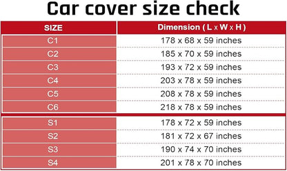 Waterproof Car Cover with Red Stripe Design, Outdoor/Indoor Car Cover - Image 6