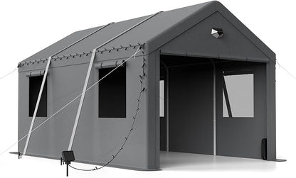 10x16 Carport Canopy, Heavy Duty Car Port, Portable Car Ports Garage by BENASS