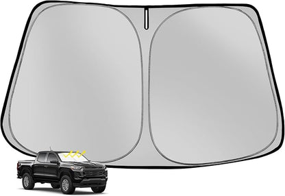 Windshield Sun Shade for 2023-2025 Che-vro-let/Chevy Colorado Foldable Sun by Fonowka