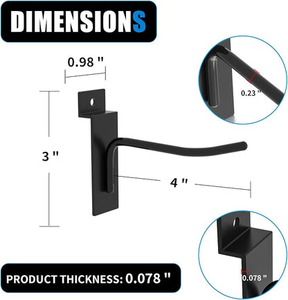 Heavy-Duty Slatwall Hooks - Image 3